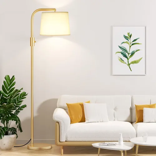 Vista 17 de Ambimall Lámpara de pie totalmente regulable - Lámparas de pie de 9W con bombilla LED incluida, lámparas de pie para sala de estar con cabezal