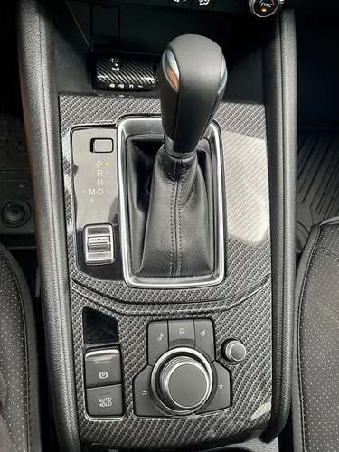 Vista 5 de Kadore Cubierta de panel de caja de cambios interior estilo fibra de carbono para Mazda CX-5 CX5 2017-2021 2022 2023 transmisión automática