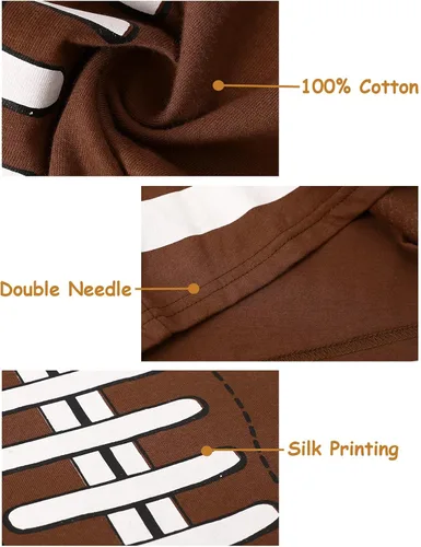 Vista 4 de A&J DESIGN Pijamas deportivas de algodón para niños de 2 a 14 años, conjunto de pijama de 2 piezas