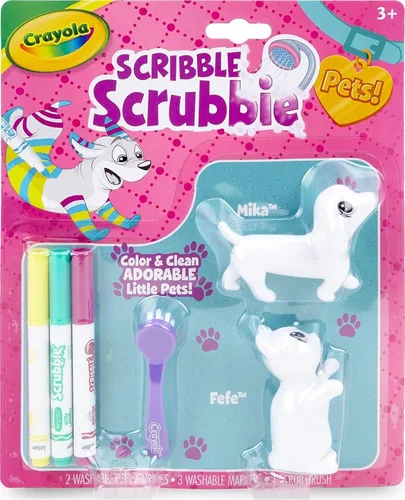 Vista 8 de Crayola Scribble Scrubbie Pets Princess Playset, juguetes para niños, regalo para niñas y niños