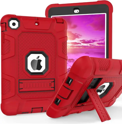 Vista 7 de TIMISM Funda para iPad mini, iPad mini 2, iPad mini 3 con soporte, 3 en 1, resistente a prueba de golpes, híbrida de tres capas, funda protectora