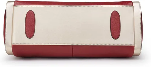 Vista 4 de Bolsos de cuero para mujer, bolsos de hombro con asa superior para mujer