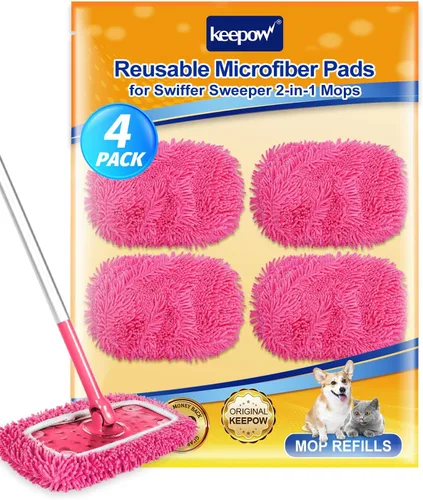 Vista 11 de KEEPOW Almohadillas de microfibra reutilizables compatibles con Swiffer