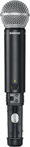 Vista 6 de Shure BLX1288/MX153 Sistema de rendimiento inalámbrico de doble canal, banda H9 (512-542 MHz) - Receptor BLX88, portátil SM58 y auriculares MX153