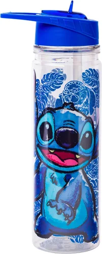 Vista 18 de Silver Buffalo Disney Lilo y Stitch Saludos desde Hawái con Scrump, Vaso de doble pared con forma de piña, 473 ml (16 oz)