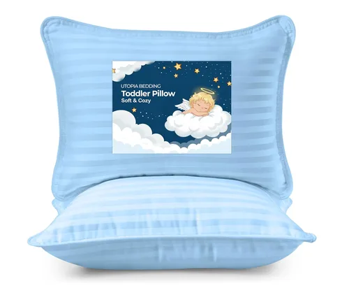 Vista 11 de Utopia Bedding Almohada para niños pequeños (Lavanda, paquete de 2), almohadas de 13x18 para dormir, funda de mezcla de algodón suave
