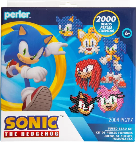 Vista 11 de Perler 80-57249 Sonic the Hedgehog Deluxe Fused Bead - Kit de actividades Sonic el erizo