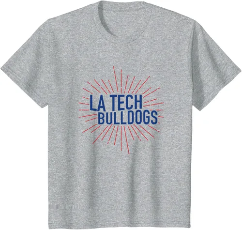 Vista 8 de Camiseta Louisiana Tech Bulldogs Burst, Blanco