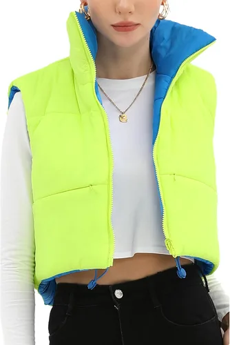 Vista 14 de Xeoxarel Chaleco acolchado corto con bolsillos para mujer (XS-XXL)