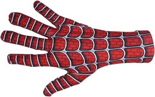 Vista 3 de QJD Superhero Cosplay Costume Mask Gloves Child Adult