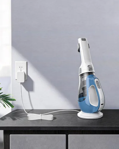 Vista 4 de Base de cargador de 23 V para aspiradora de mano Black and Decker CHV1410L Dustbuster, base de carga certificada ETL con protección de seguridad
