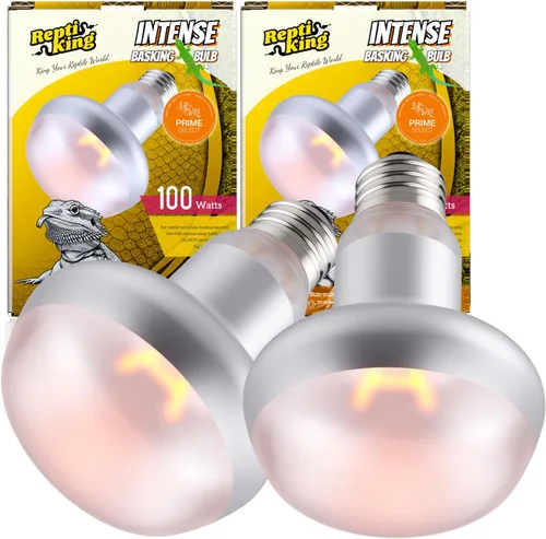 Vista 7 de Bombilla roja para reptiles, paquete de 2 focos infrarrojos mejorados de 100 W, luz de calefacción nocturna de reptiles, bombilla de calor rojo