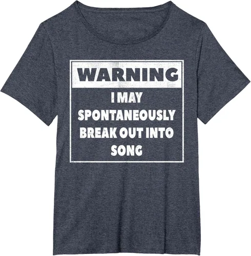 Vista 69 de Advertencia I may Spontaneously romper en canción camiseta
