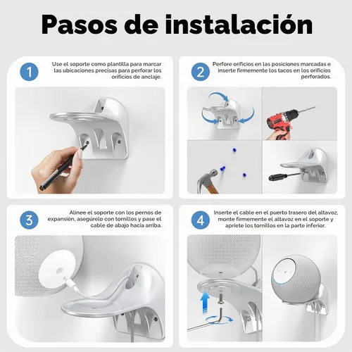 Vista 6 de XLTTYWL Soporte de pared para estudio, accesorios de montaje de estudio de aleación de aluminio con gestión de cables, soporte de pared premium que