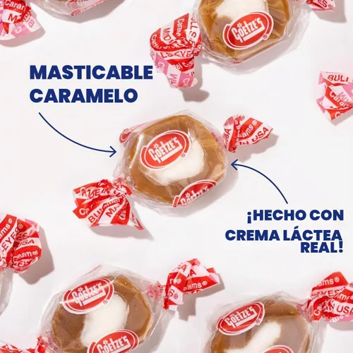 Vista 3 de Caramelos de crema de caramelo a granel Goetze's antiguos, bolsa de 12 onzas