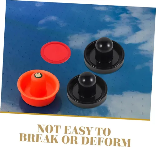 Vista 5 de Air Hockey Pushers and Pucks Set with 76mm ABS Striker
