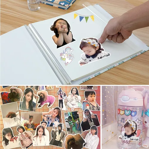 Vista 6 de Calcomanías personalizadas para logotipo de empresa, calcomanías personalizadas, texto, nombre, imagen, foto para pequeñas empresas, 10, 100, 120