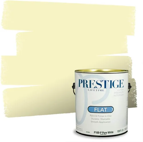 Vista 155 de PRESTIGE Pinturas de pintura exterior e imprimación en uno, 1 galón, plano, combinación comparable de Benjamin Moore* Pila de heno