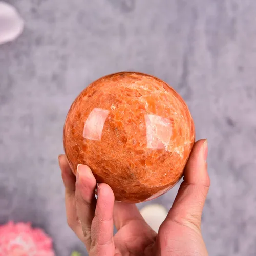 Vista 74 de JIC Gem Piedra Natural de Jaspe Africano Cristal de Curación Esfera Adivinación Bola de Piedra Preciosa, Feng Shui Reiki Aura Decoración