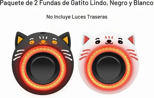 Vista 3 de NineLeaf Bicycle Tail Light Rechargeable, Bike Alarms for Ebikes 2 juegos de funda de silicona para gatos