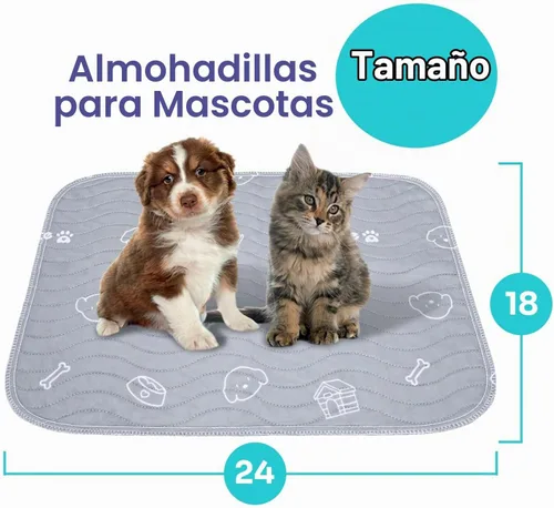 Vista 4 de Paquete de 2 almohadillas para orina de cachorros, de gran absorción, lavables para perros, almohadillas reutilizables para orina