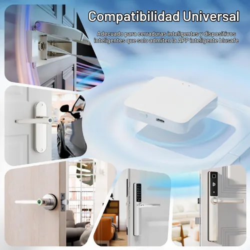 Vista 3 de TUYA - Puerta de enlace WiFi para timbre de puerta inteligente, cerrojo de huella digital