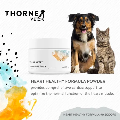 Vista 3 de ThorneVET Fórmula para la salud del corazón: apoyo cardiovascular para perros y gatos, 90 cucharadas