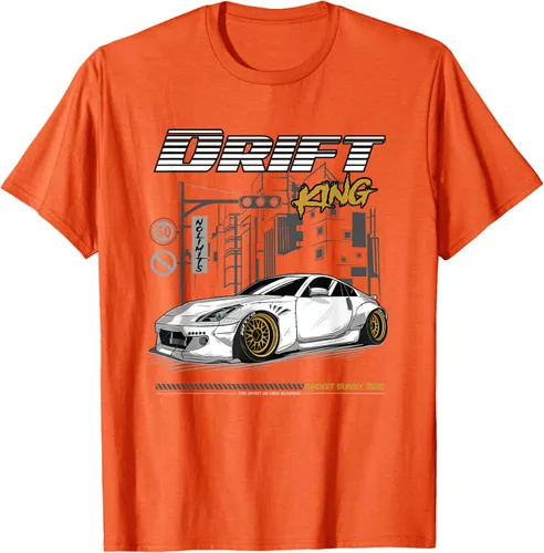 Vista 55 de Z34 370 Fairlady Z - Camiseta gráfica de cuerpo ancho, Negro, S