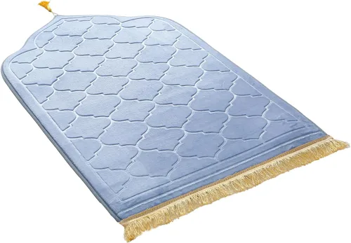 Vista 9 de JE JOUE Alfombra de oración musulmana islámica – Esponja gruesa musulmana para hombres y mujeres, Eid Travel Ramadán, suave, de lujo, ideal