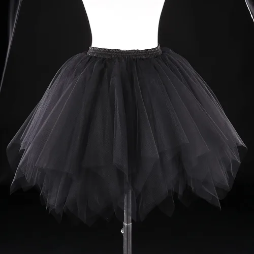 Vista 2 de Ayliss Falda de tutú para mujer, estilo vintage, de los años 50, falda de ballet de burbujas, tutú, tul, disfraz de Halloween, fiesta de cosplay