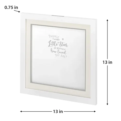 Vista 2 de Lillian Rose Twinkle Shower 24BS610 GA - Libro de invitados alternativo con 48 estrellas, color blanco