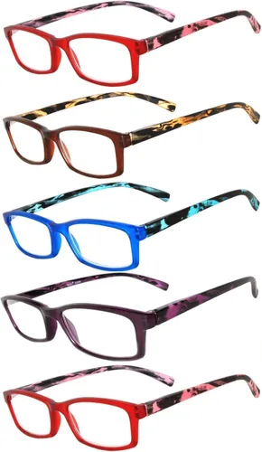 Vista 11 de OWL Readers - Paquete de 5 lentes de lectura elegantes para mujer con hermosos patrones para mujer, bisagra de resorte de lujo, aspecto elegante