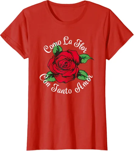 Vista 58 de Como La Flor - Bailar Cumbia - Mexican Rose Fiesta Regalo Camiseta Negro