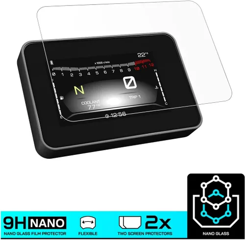 Vista 2 de Speedo Angels Protector de pantalla de tablero de instrumentos NANO GLASS para MT-07 (2023-) x 2