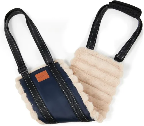 Vista 10 de LOOBANI Cabestrillo portátil para perros pequeños, soporte para patas Negro