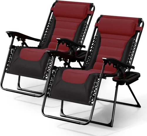 Vista 11 de Nestl Silla acolchada de gran tamaño de gravedad cero, silla de salón Gris / Negro