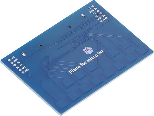 Vista 8 de Mini módulo de piano, mini módulo de piano para micro:bit, mini módulo de piano placa de expansión controlador táctil capacitivo TTP229 I2C interfaz