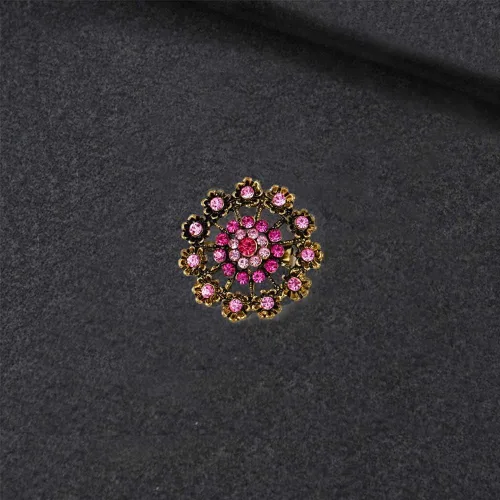 Vista 5 de Juego de broches de flores de cristal de diamantes de imitación de 24 piezas