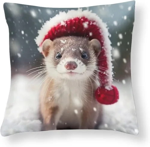 Vista 16 de Fundas de almohada de satén, fundas de almohada con sombrero de Papá Noel, fundas de almohada para amantes de los delfines, almohadas con cremallera