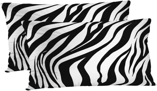 Vista 13 de TOMWISH Juego de 2 fundas de almohada de 16 x 16 pulgadas, diseño de vaca blanca y negra, fundas decorativas para el hogar, cama, sofá, sala