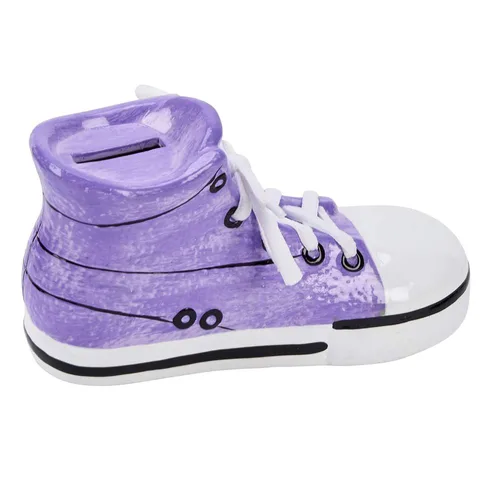 Vista 2 de Creative Gifts International Banco de zapatillas moradas, morado, grande