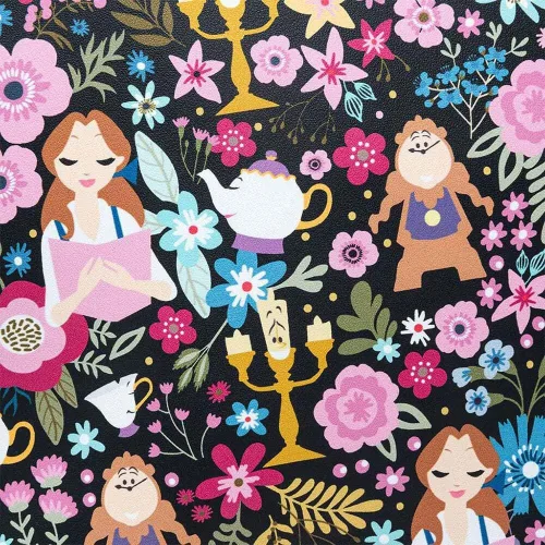 Vista 6 de Loungefly Disney Beauty and the Beast Belle - Mochila floral, Varios