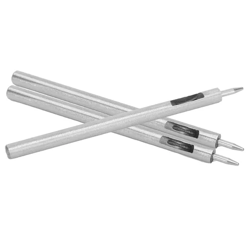 Vista 8 de YWBL-WH 3 piezas de perforador de cuero para manualidades, herramienta de perforación de acero aleado para correas de reloj, cinturones