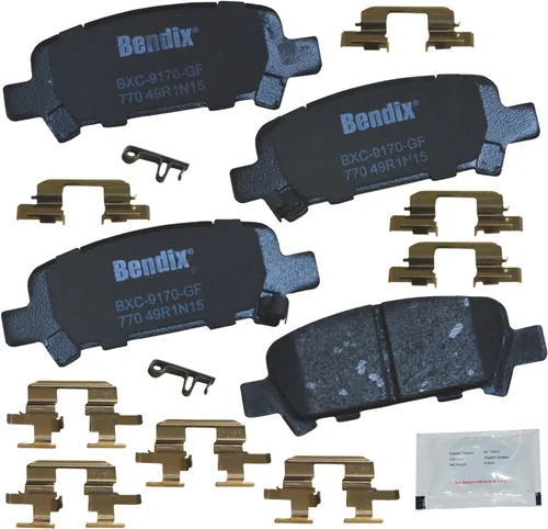 Vista 120 de Bendix Priority1 CFC154 - Juego de pastillas de freno de disco para Avanti II, Century, LeSabre, Regal, Riviera, chasis comercial, DeVille