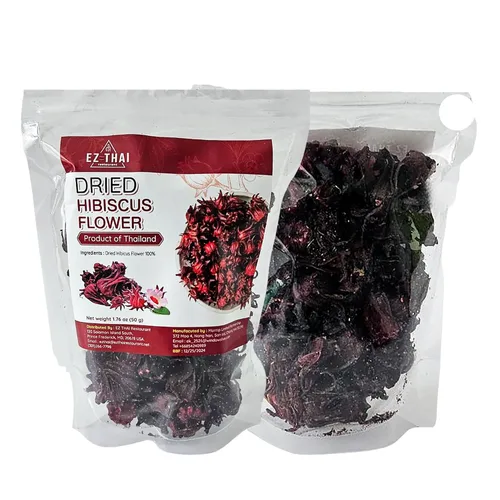 Vista 2 de Paquetes 3 - Té Blossam de flor de hibisco seco, 1.76 oz (50 gramos) Té tailandés de hierbas