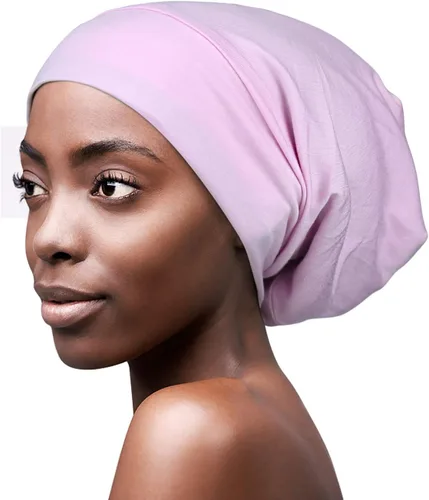 Vista 8 de FocusCare - Gorro de satén para dormir, para mujer, regalos para mujeres con cabello rizado o con frizz Verde militar