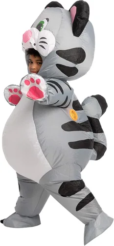 Vista 3 de Spooktacular Creations Disfraz unisex de gato de gato de cuerpo completo inflable para niño