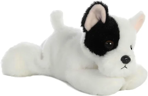 Vista 7 de Aurora® Adorable Mini Flopsie™ Mei Mei™ Animal de peluche, facilidad juguetona, compañeros atemporales, color blanco, 8 pulgadas