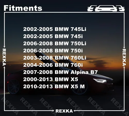 Vista 3 de Rexka 10 clips de sello de puerta para BMW 51717006757 E53 E70 E65 E66 E67 7 Series X5