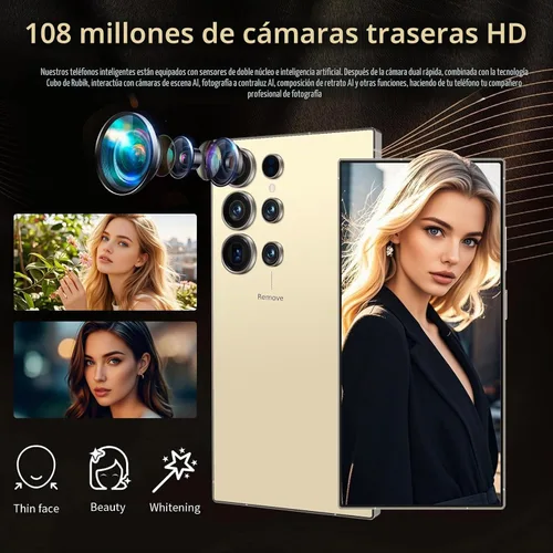 Vista 4 de Teléfonos celulares desbloqueados I25 Ultra 5G, bolígrafo integrado, 256 GB+8 GB teléfono desbloqueado, pantalla grande FHD+ de 6.99 pulgadas